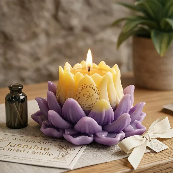 Wax_Festive_Purple_Yellow_Lotus_Jasmine_Scented_Candle_Set