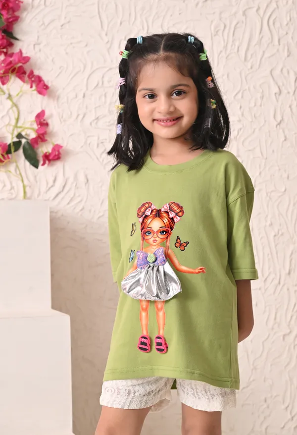 Green_Oversized_Graphic_T-Shirt_for_Girls