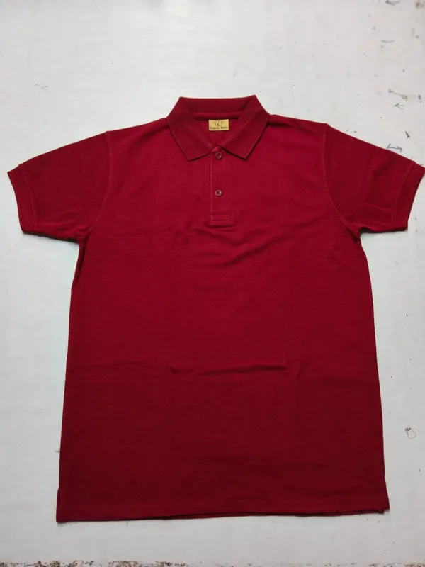 Maroon_Short_Sleeve_Polo_T-Shirt_for_Men