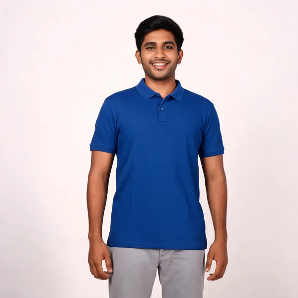 Royal_Blue_Cotton-Polyester_Regular_Fit_Polo_T-Shirt_For_Men
