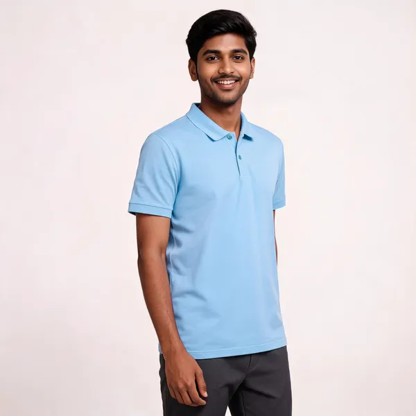 Light_Blue_Polyester_Regular_Fit_Polo_T-Shirt_For_Men
