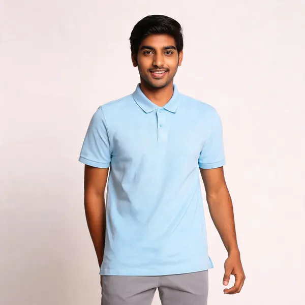 Light_Blue_Polyester_Regular_Fit_Polo_T-Shirt_For_Men