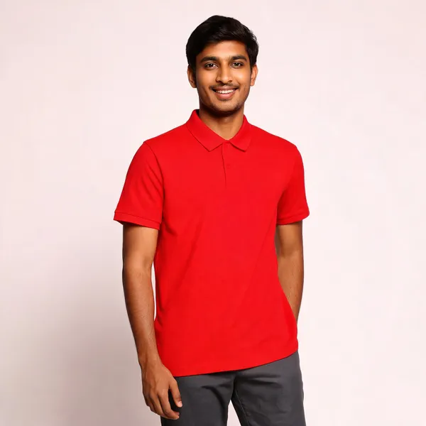 Red_Polyester_Regular_Fit_Polo_T-Shirt_For_Men