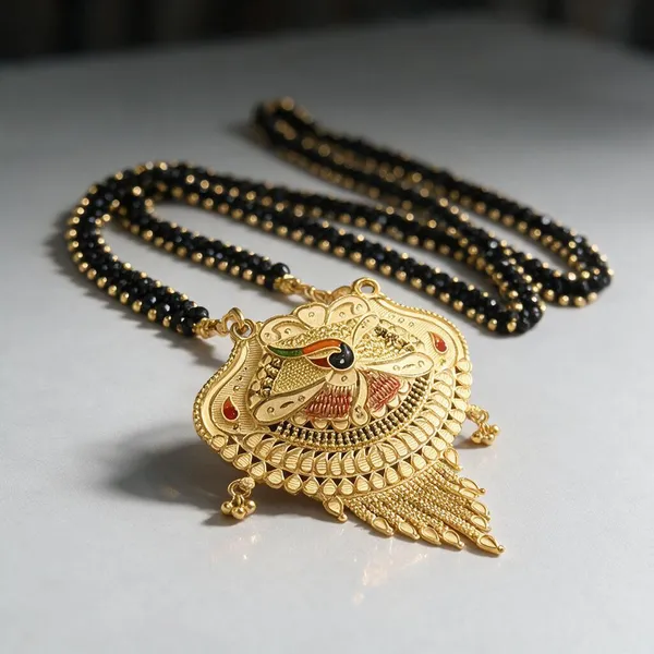 One_Gram_Gold_Plated_Pendant_Mangalsutra_Party_Wear