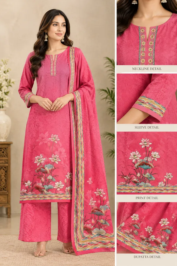 Pink_Lawn_Cotton_Unstitched_Kurta_Set_Material_For_Women