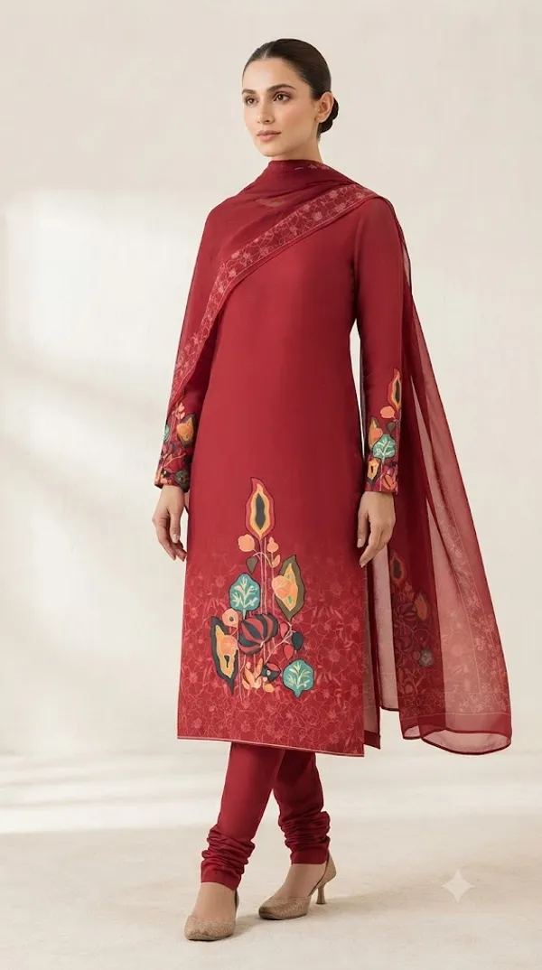 Maroon_Crepe_Unstitched_Kurta_Set_Material_For_Women
