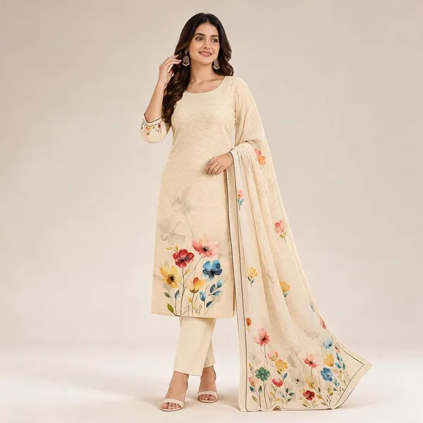 Cream_Lawn_Cotton_Unstitched_Kurta_Set_Material_For_Women
