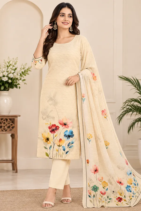 Cream_Lawn_Cotton_Unstitched_Kurta_Set_Material_For_Women