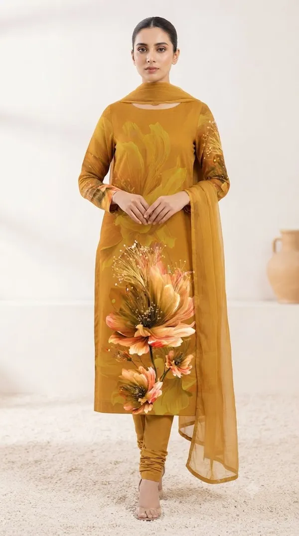 Mustard_Crepe_Unstitched_Kurta_Set_Material_For_Women