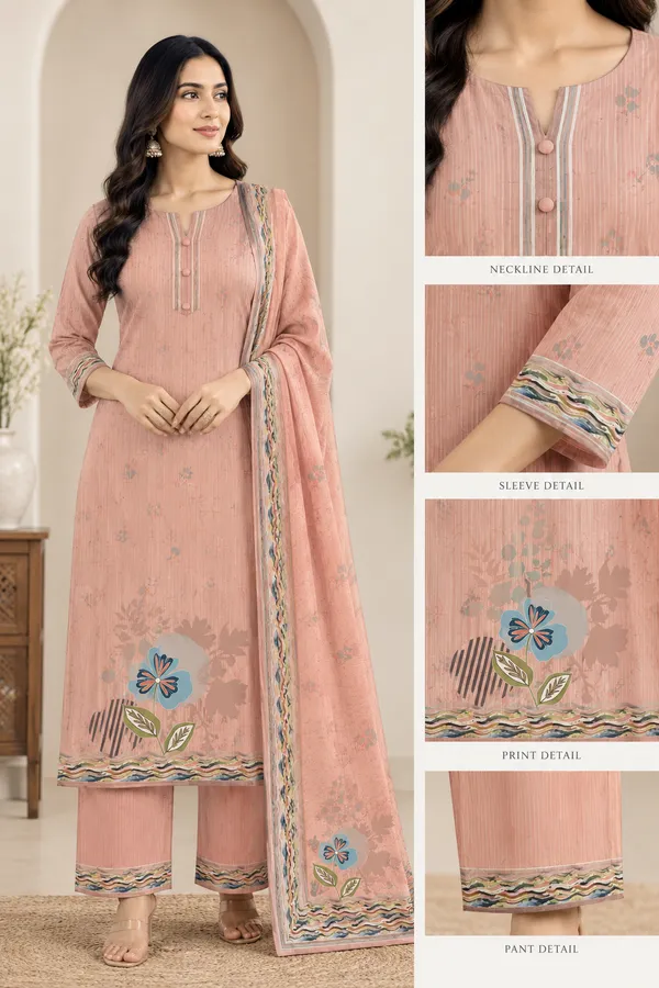 Peach_Lawn_Cotton_Unstitched_Kurta_Set_Material_For_Women