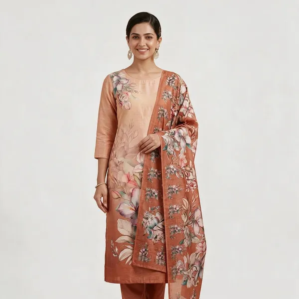 Peach_Lawn_Cotton_Unstitched_Kurta_Set_Material_For_Women