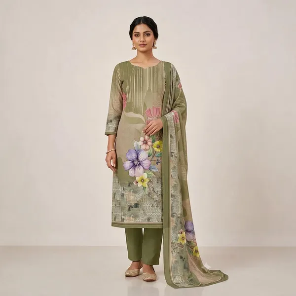 Olive_Lawn_Cotton_Unstitched_Kurta_Set_Material_For_Women