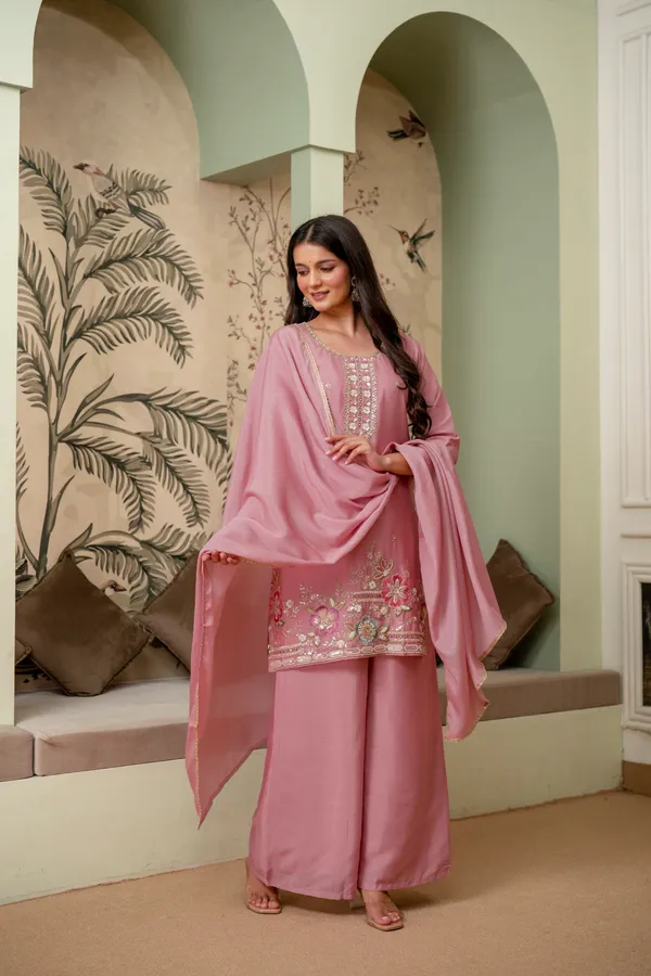 Pink_Embroidered_Kurta_Set_For_Women