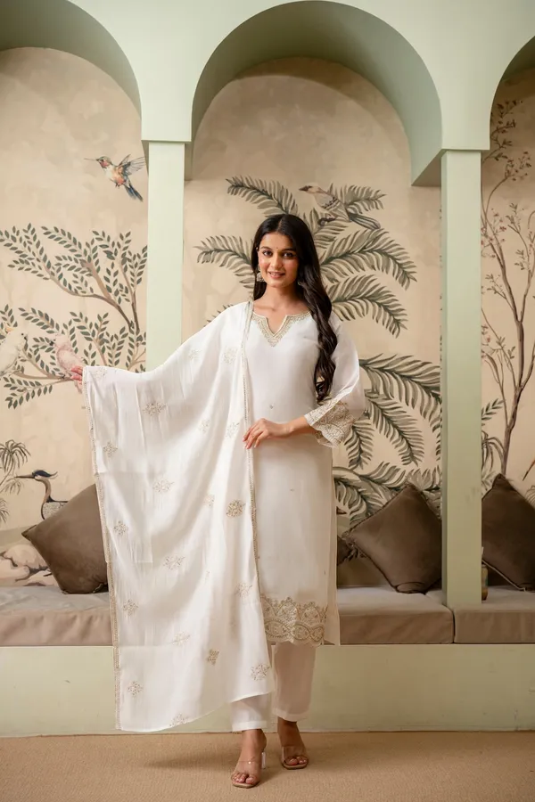 Pearl_White_Premium_Mul_Chanderi_Kurta_Pant_Set