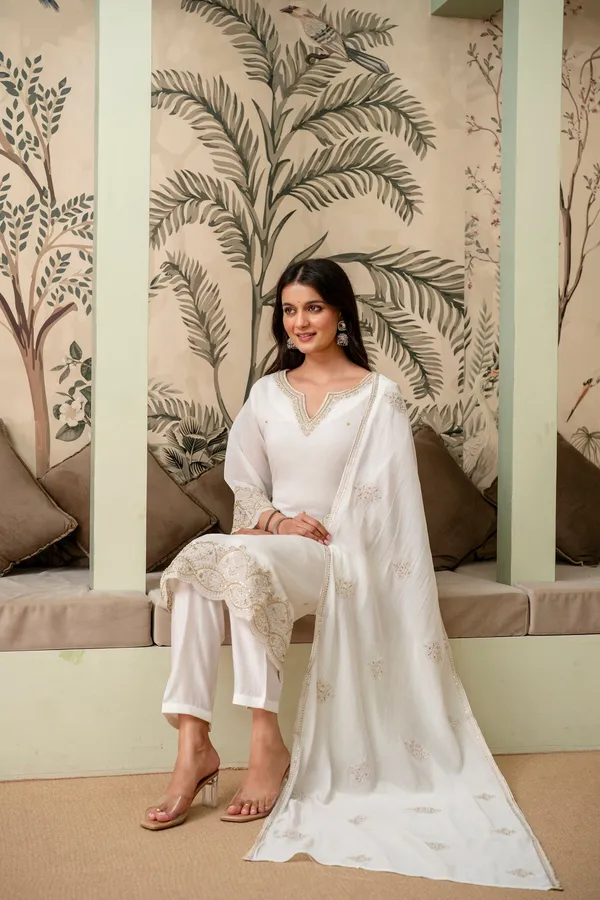 Pearl_White_Premium_Mul_Chanderi_Kurta_Pant_Set