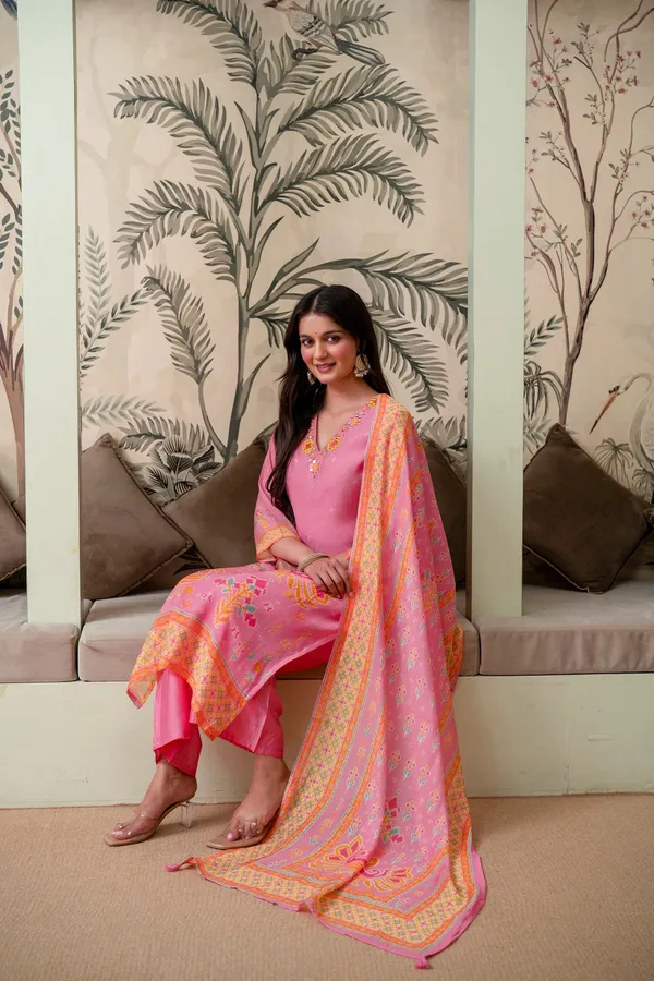 Light_Pink_Premium_Mul_Chanderi_Kurta_Pant_Set
