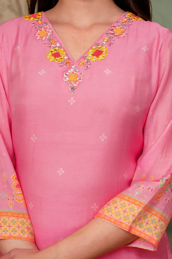 Light_Pink_Premium_Mul_Chanderi_Kurta_Pant_Set