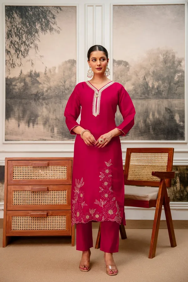 Rani_Premium_Tissue_Simmar_Kurta_Pant_Set