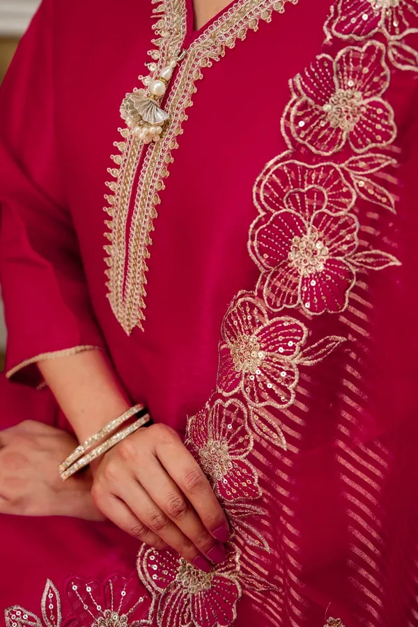 Rani_Premium_Tissue_Simmar_Kurta_Pant_Set