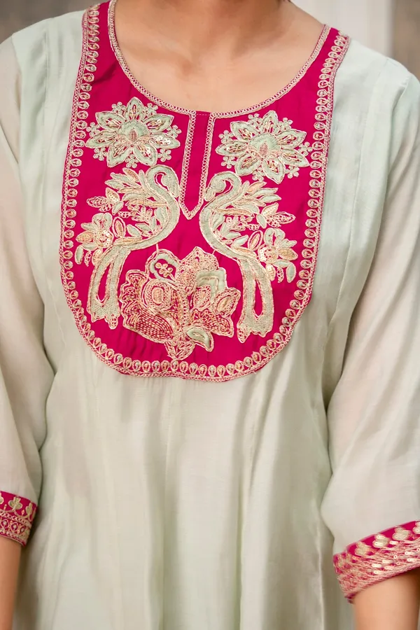 Soft_Mint_Premium_Mul_Chanderi_Kurta_Pant_Set