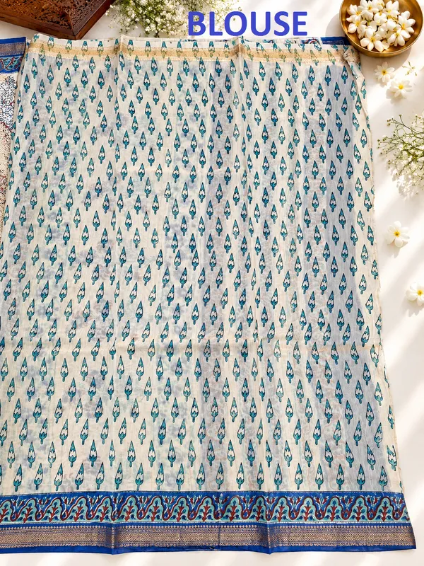 Neehar_Jaipur_Neel_Pushp_Maheshwari_Silk_Saree_Blue