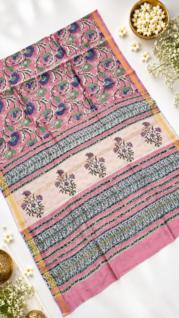 Neehar_Jaipur_Gulabi_Gulzar_Maheshwari_Silk_Saree_Rose_Pink