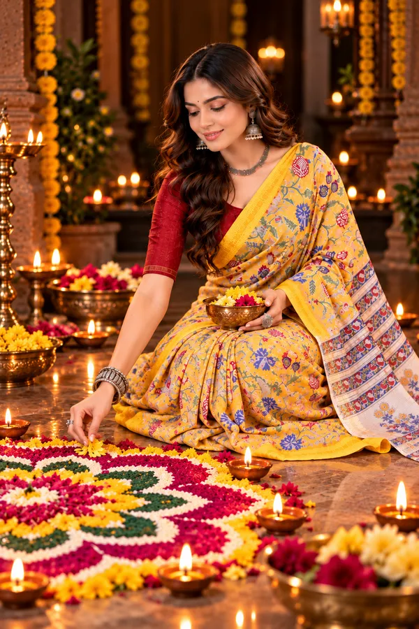 Neehar_Jaipur_Sunehri_Gulbahar_Premium_Mustard_Yellow_Maheshwari_Silk_Saree