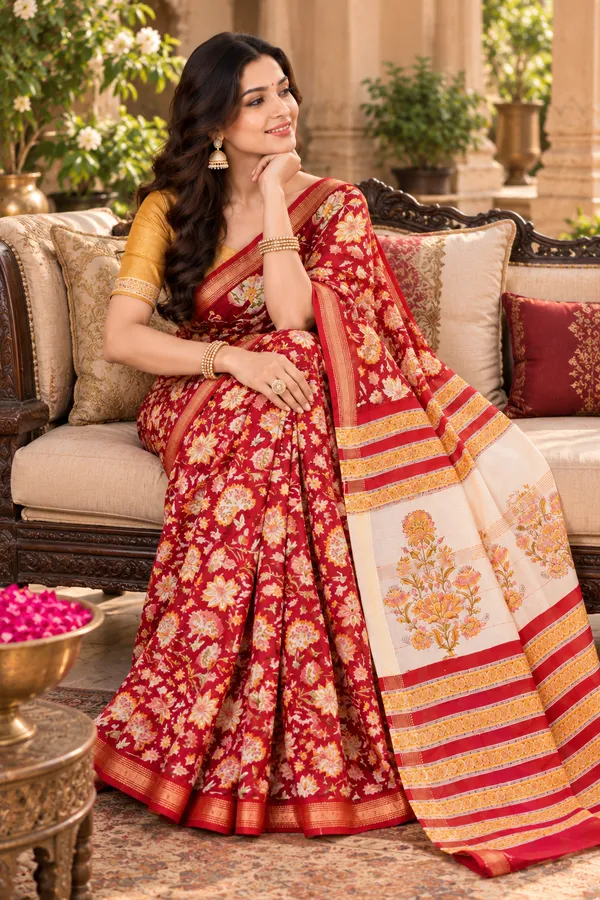 Neehar_Jaipur_Gulnaar_Royale_Ruby_Maroon_Maheshwari_Silk_Saree