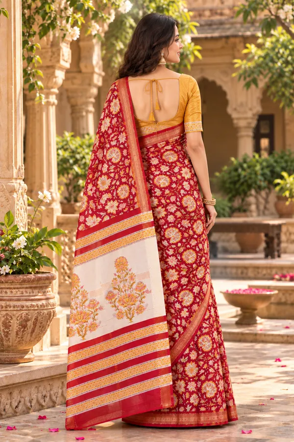 Neehar_Jaipur_Gulnaar_Royale_Ruby_Maroon_Maheshwari_Silk_Saree
