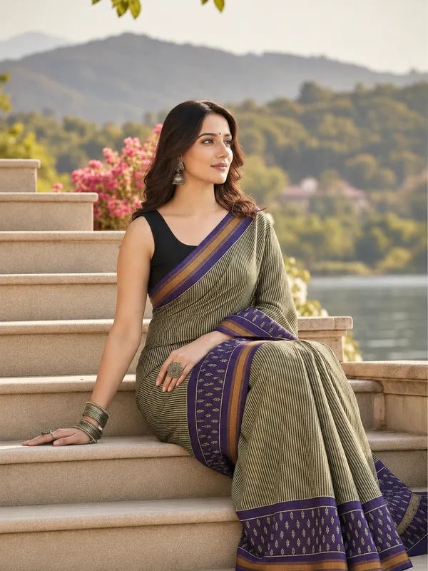 Neehar_Jaipur_Jamuni_Nazakat_Royal_Purple_Maheshwari_Silk_Saree