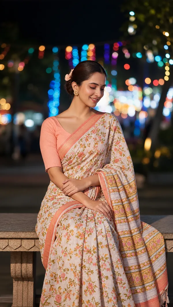 Neehar_Jaipur_Gulabi_Meher_Ivory_Blush_Pink_Maheshwari_Silk_Saree