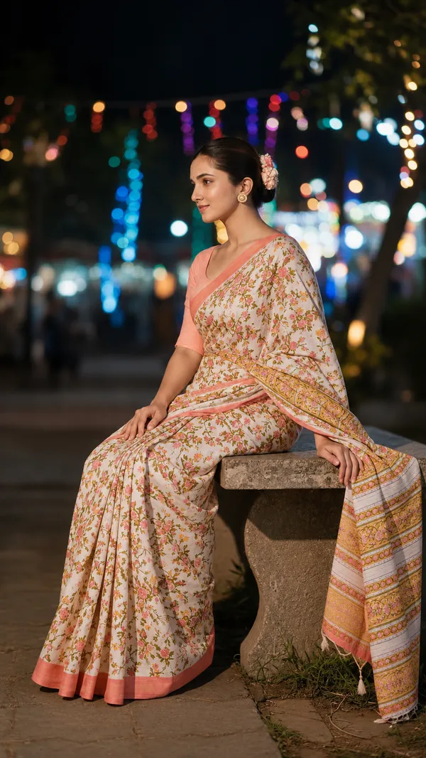 Neehar_Jaipur_Gulabi_Meher_Ivory_Blush_Pink_Maheshwari_Silk_Saree