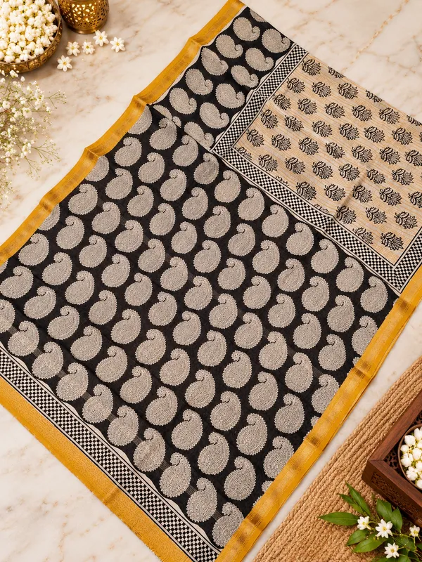 Neehar_Jaipur_Shyam_Kashika_Maheshwari_Silk_Saree_Black