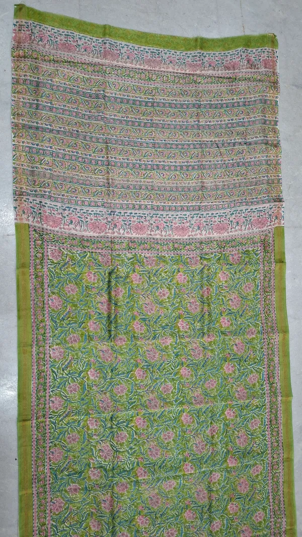 Green_Maheshwari_Silk_Floral_Print_Saree_For_Women