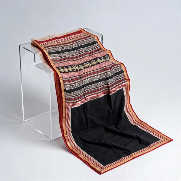 Black_Cotton_Printed_Saree_For_Women