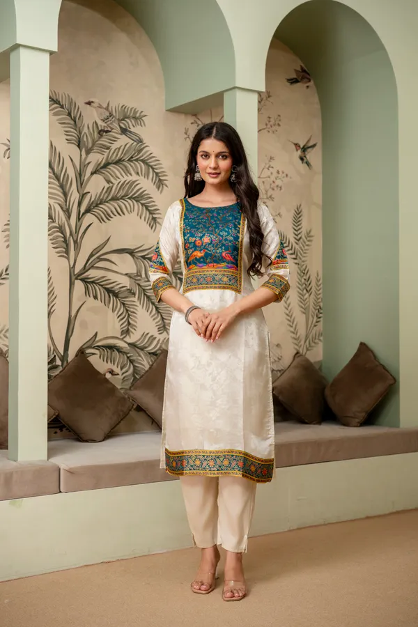 Cream_Printed_Straight_Kurta_Set_For_Women