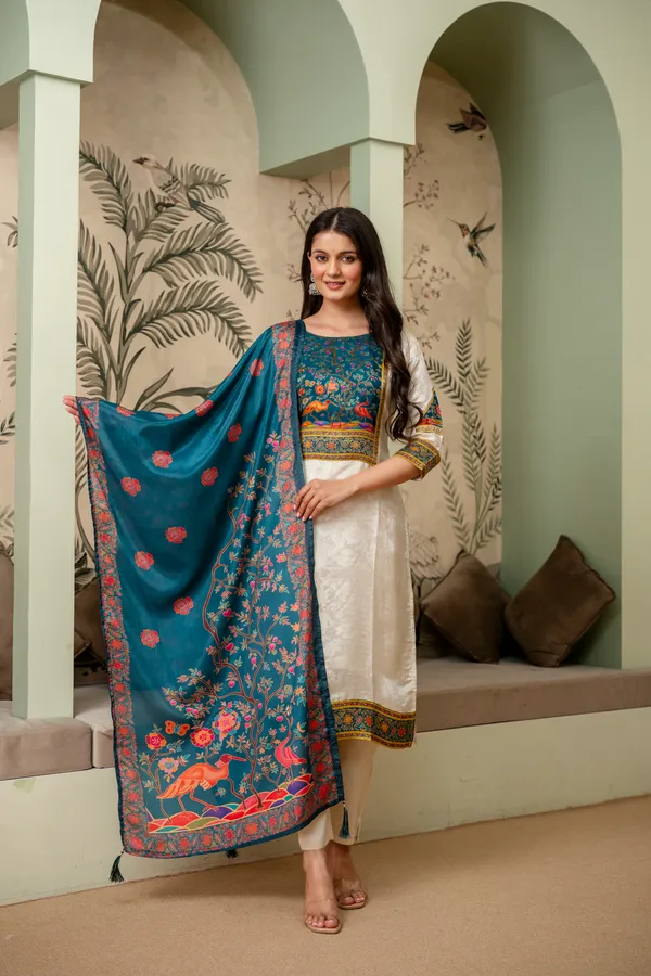 Cream_Printed_Straight_Kurta_Set_For_Women