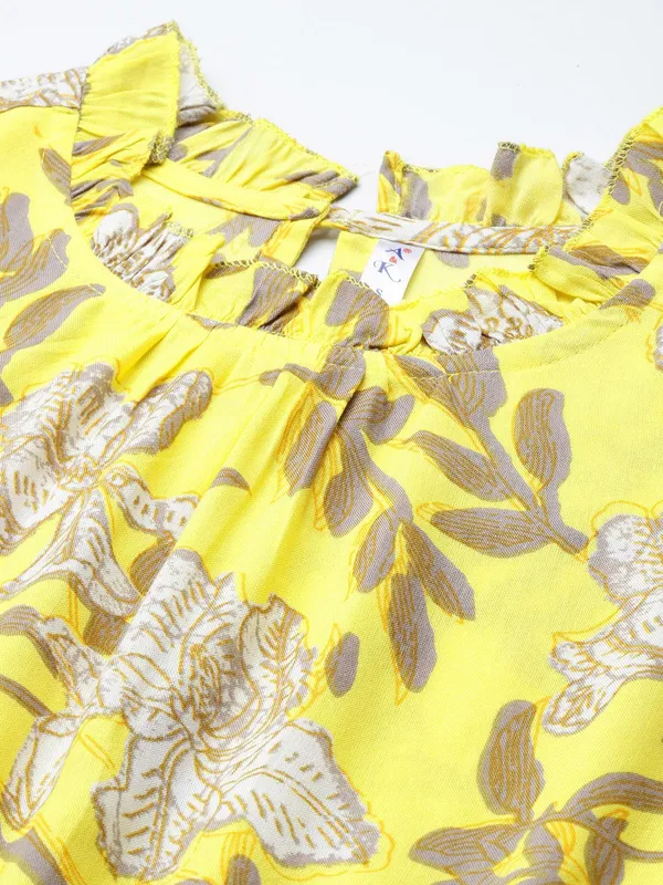 Yellow_Viscose_Rayon_Fit_&_Flare_Floral_Printed_Dress_For_Women