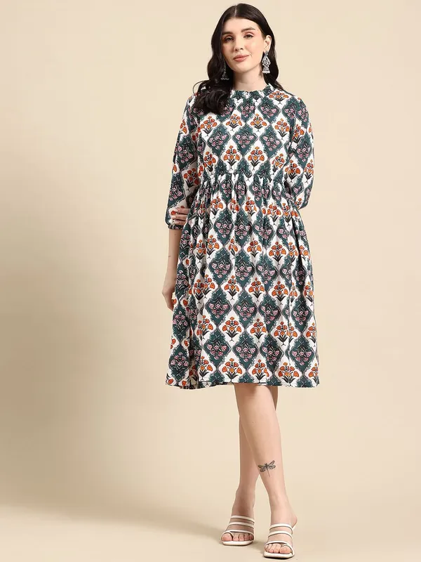 Multicolor_Viscose_Rayon_Fit_&_Flare_Dress_For_Women