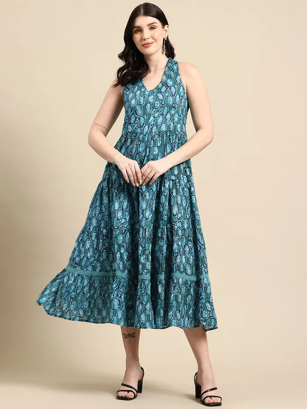 Green_Viscose_Rayon_A-Line_Abstract_Printed_Midi_Dress_For_Women