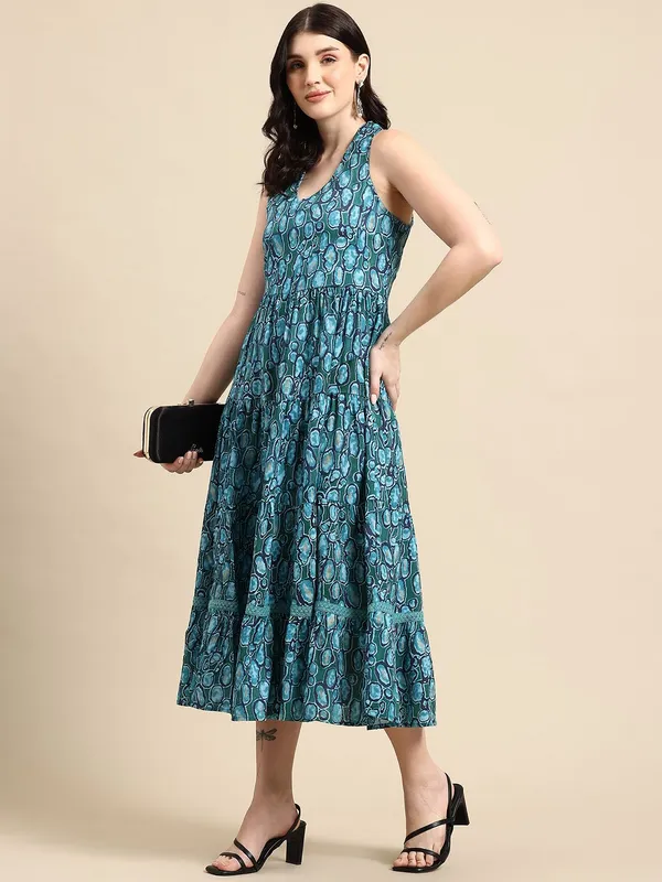 Green_Viscose_Rayon_A-Line_Abstract_Printed_Midi_Dress_For_Women
