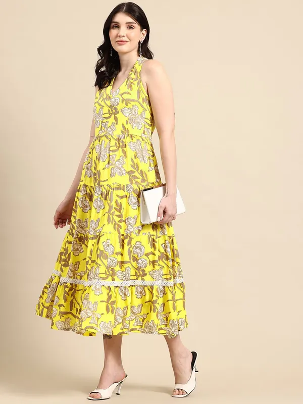 Yellow_Viscose_Rayon_Tiered_A-Line_Floral_Midi_Ethnic_Dress_For_Women