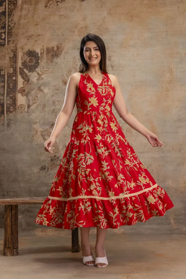 Red_Viscose_Rayon_Halter_Neck_Tiered_A-Line_Ethnic_Dress_For_Women