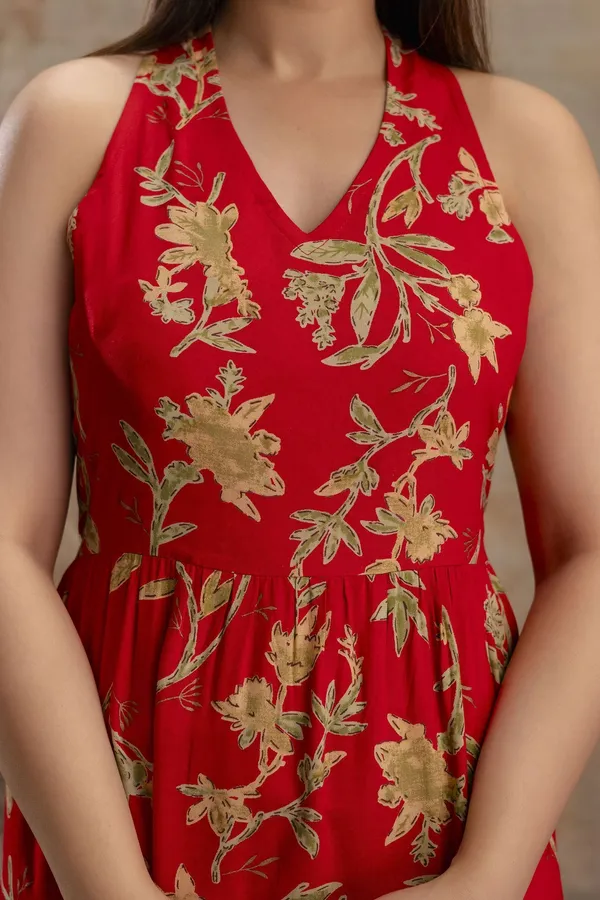 Red_Viscose_Rayon_Halter_Neck_Tiered_A-Line_Ethnic_Dress_For_Women