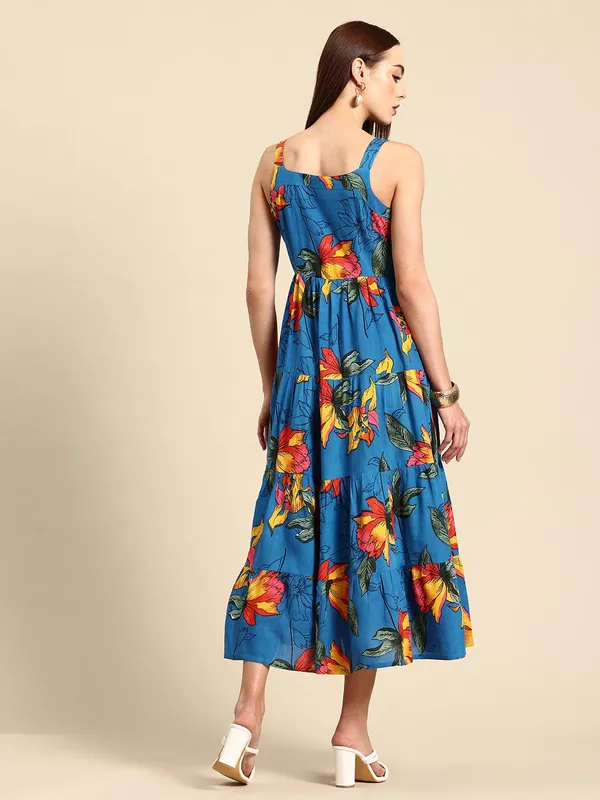Blue_Viscose_Rayon_Layered_Fit_&_Flare_Floral_Dress_For_Women