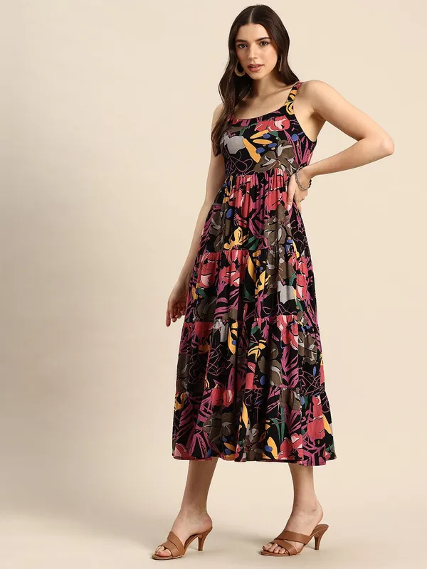 Multicolor_Viscose_Rayon_Fit_&_Flare_Floral_Ethnic_Dress_For_Women