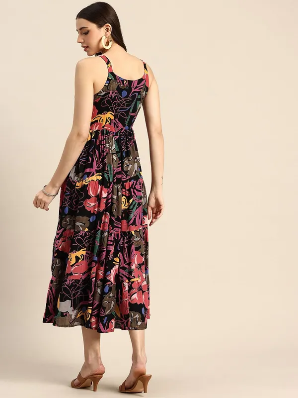 Multicolor_Viscose_Rayon_Fit_&_Flare_Floral_Ethnic_Dress_For_Women