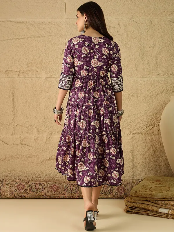 Purple_Pure_Cotton_Fit_&_Flare_Floral_Printed_Ethnic_Dress_For_Women
