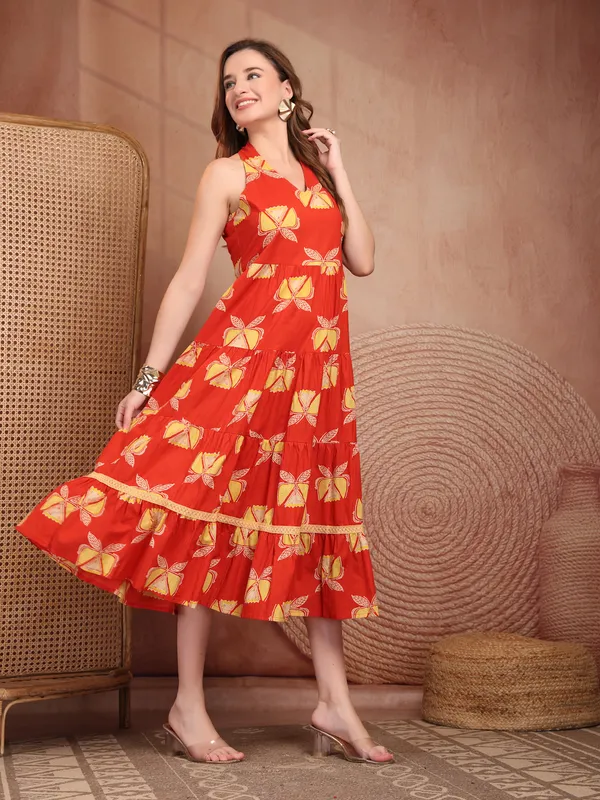 Pure_Cotton_Halter_Neck_Tiered_A-Line_Ethnic_Dress