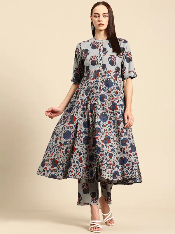 Blue_Pure_Cotton_Pleated_Floral_Printed_Kurta_With_Palazzos_For_Women